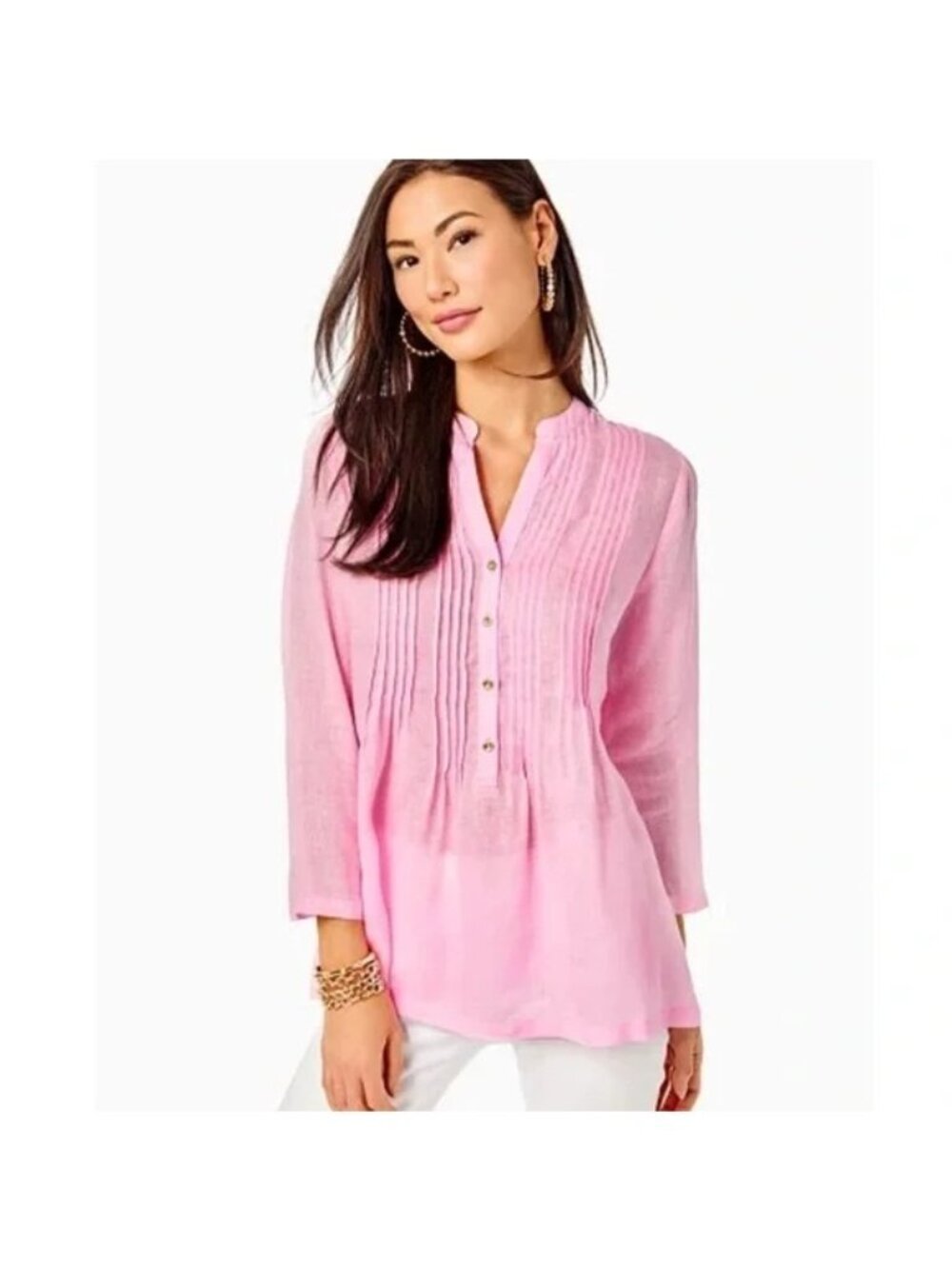 Lilly Pulitzer Sarasota Tunic Top in color Mandevilla Baby Small